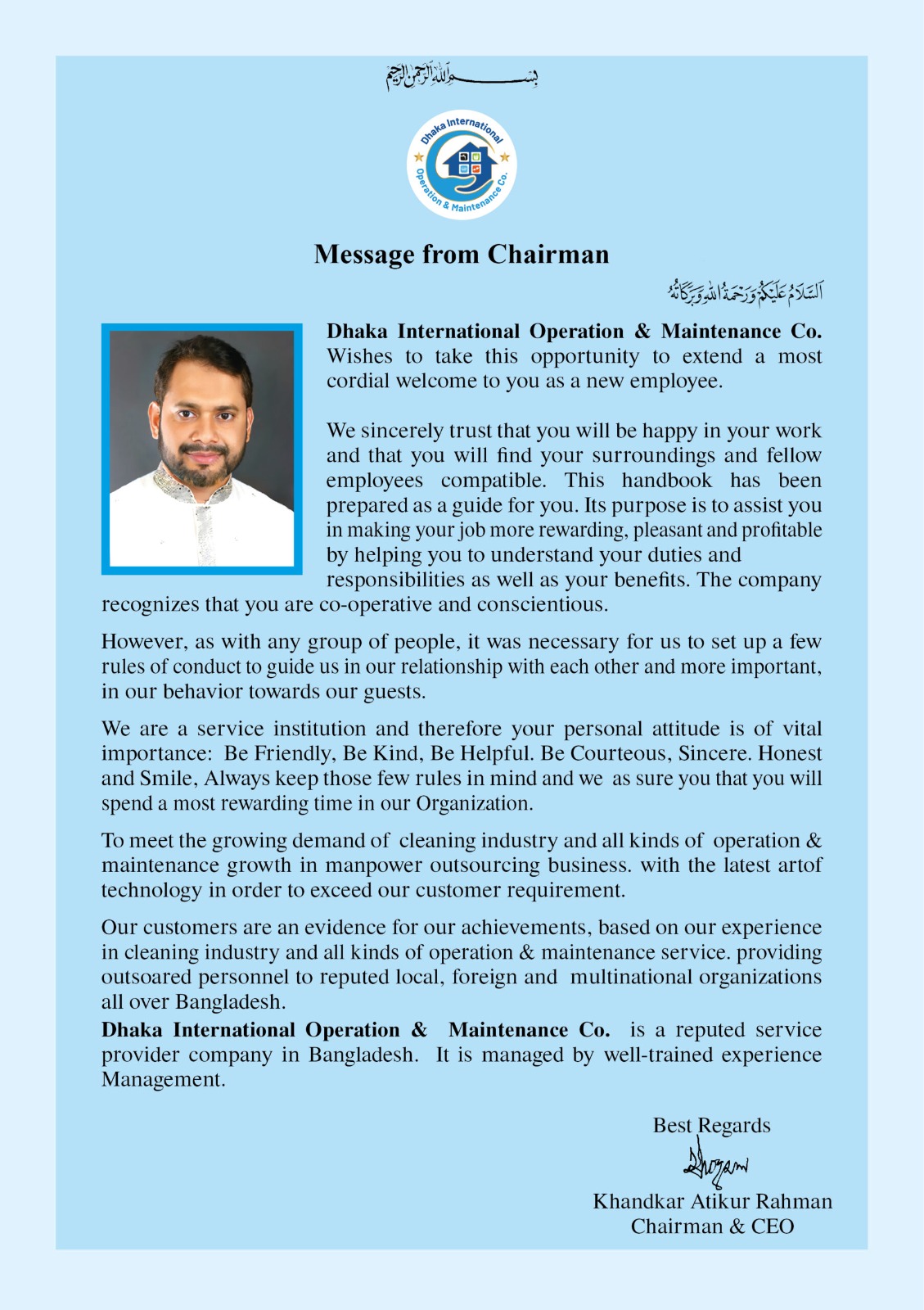 Message from Chairman & CEO