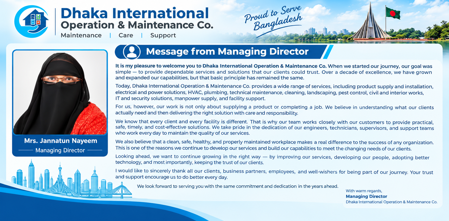 Message from Managing Director