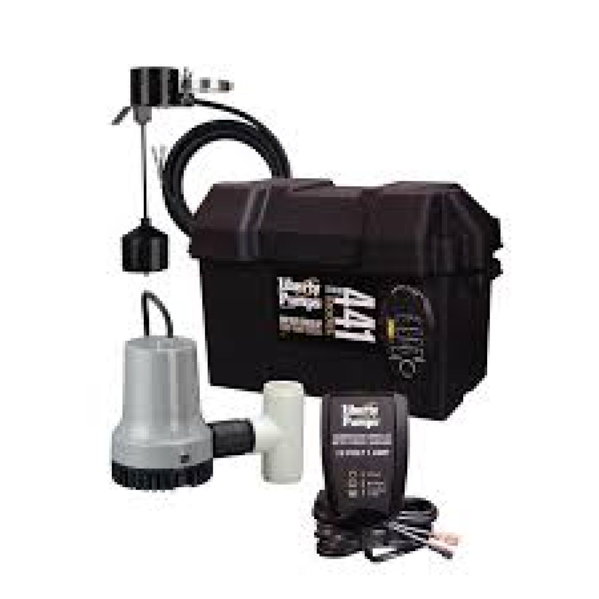 Battery backup sump