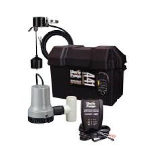 Battery backup sump