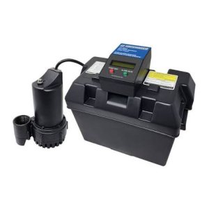 Battery backup sump