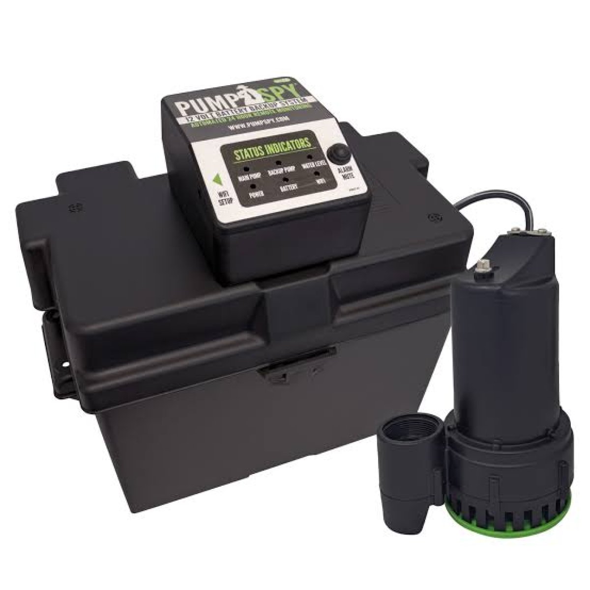 Battery backup sump
