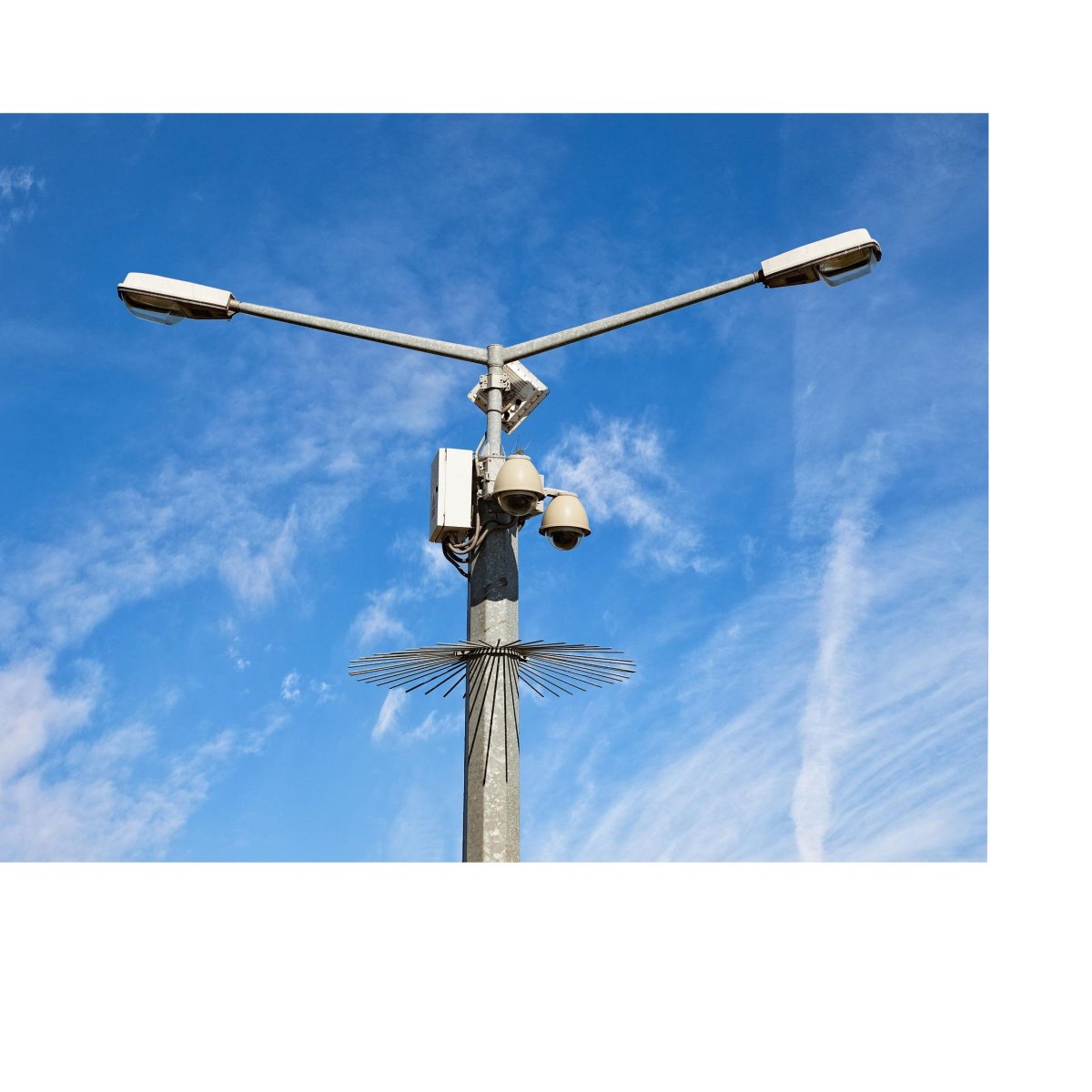 Long Dual-Arm Camera Pole (PTZ + Light)