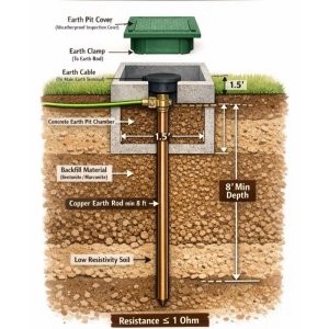 Earth Electrode (Ground Rod)