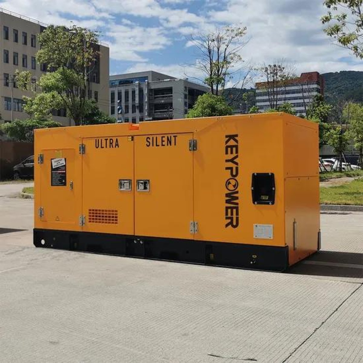 Silent diesel generators