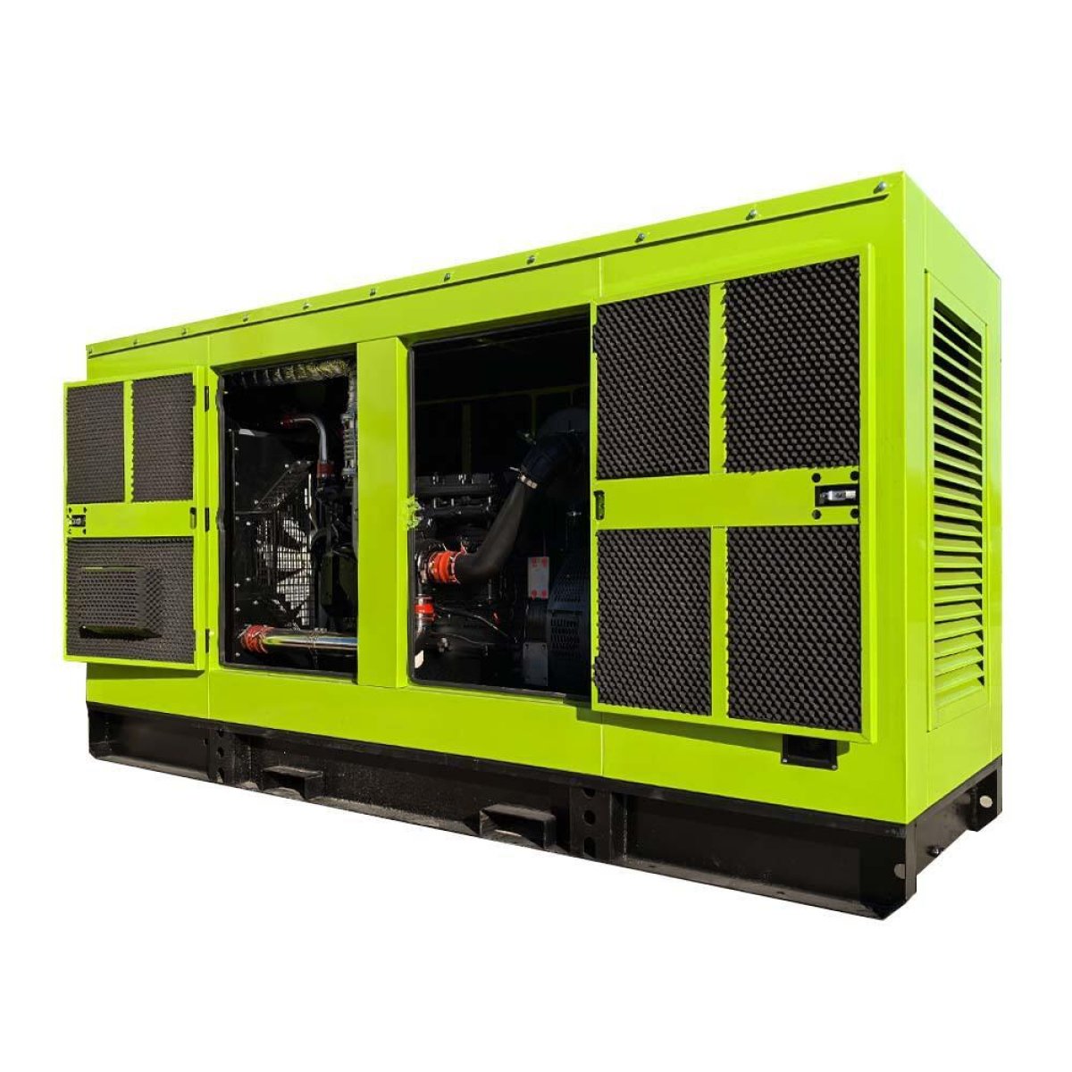 Silent diesel generators