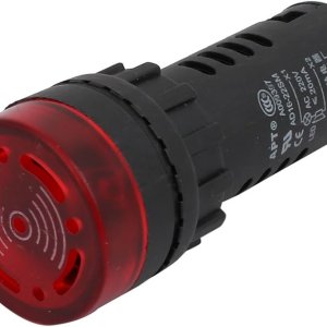 LED flash alarm indicator signal lamps with integrated buzzers