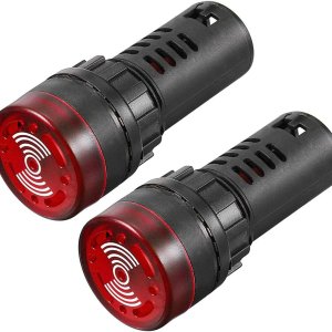 LED flash alarm indicator signal lamps with integrated buzzers