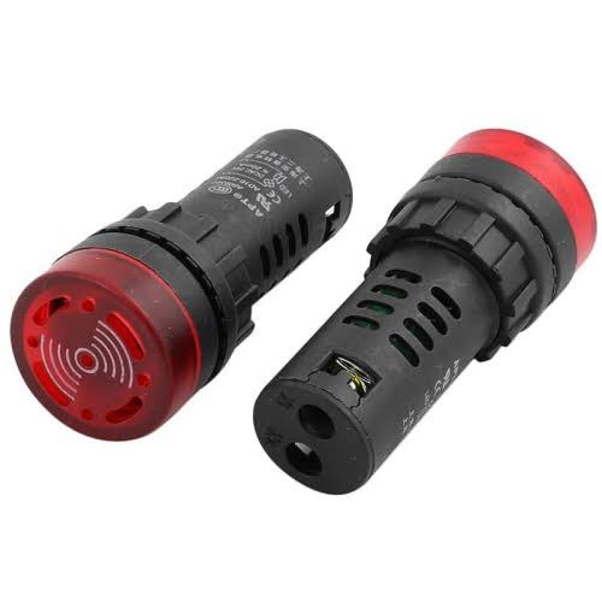 LED flash alarm indicator signal lamps with integrated buzzers