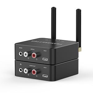 Dual-Band Wireless Audio Transmitter and Receiver Kit