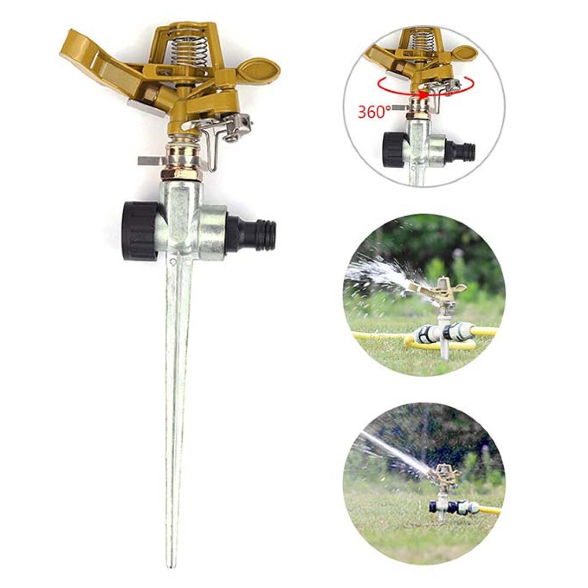 Garden Metallic Impact Sprinkler