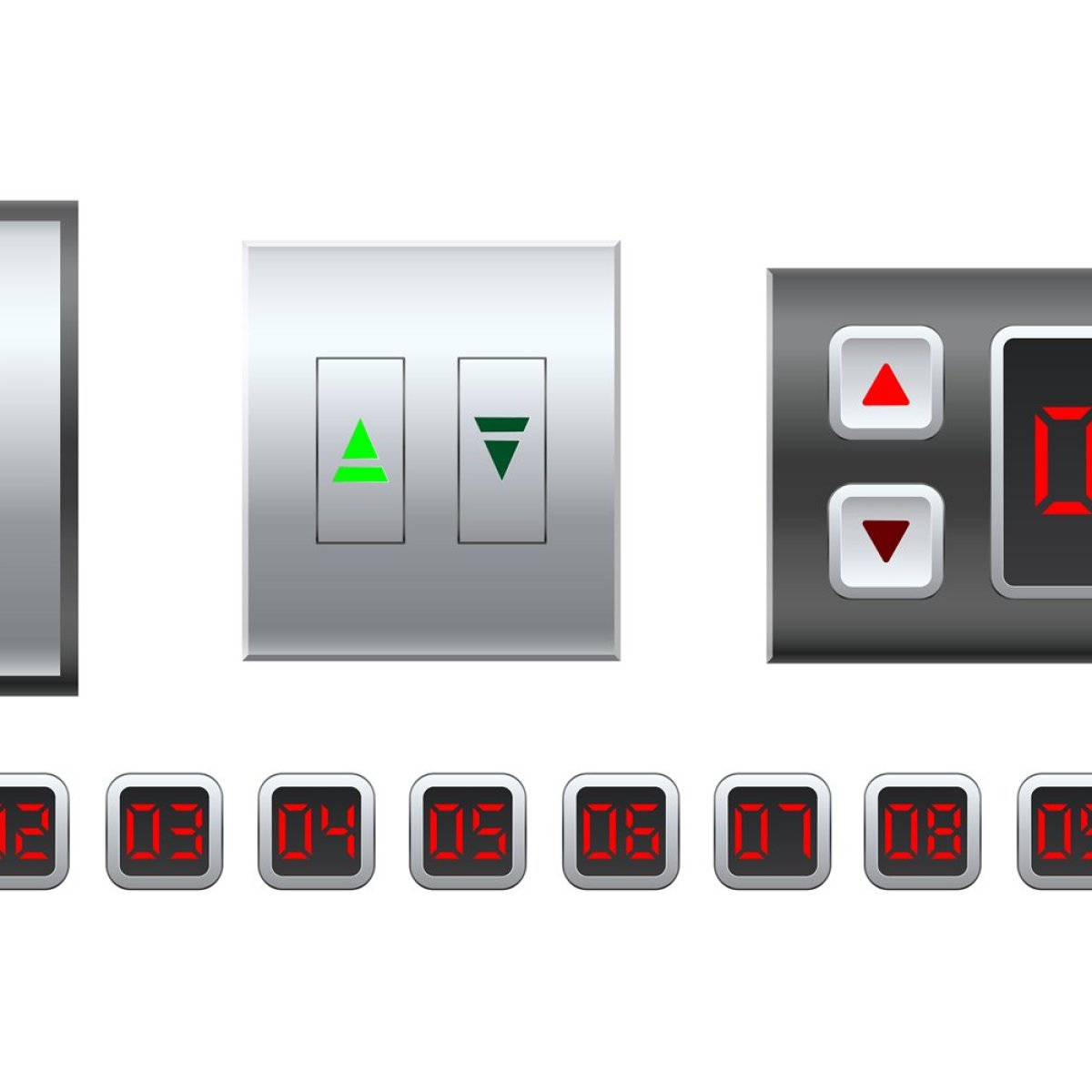 Elevator Display Key Panel Button