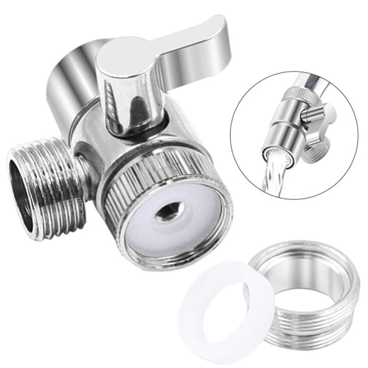 3-way faucet diverter valve