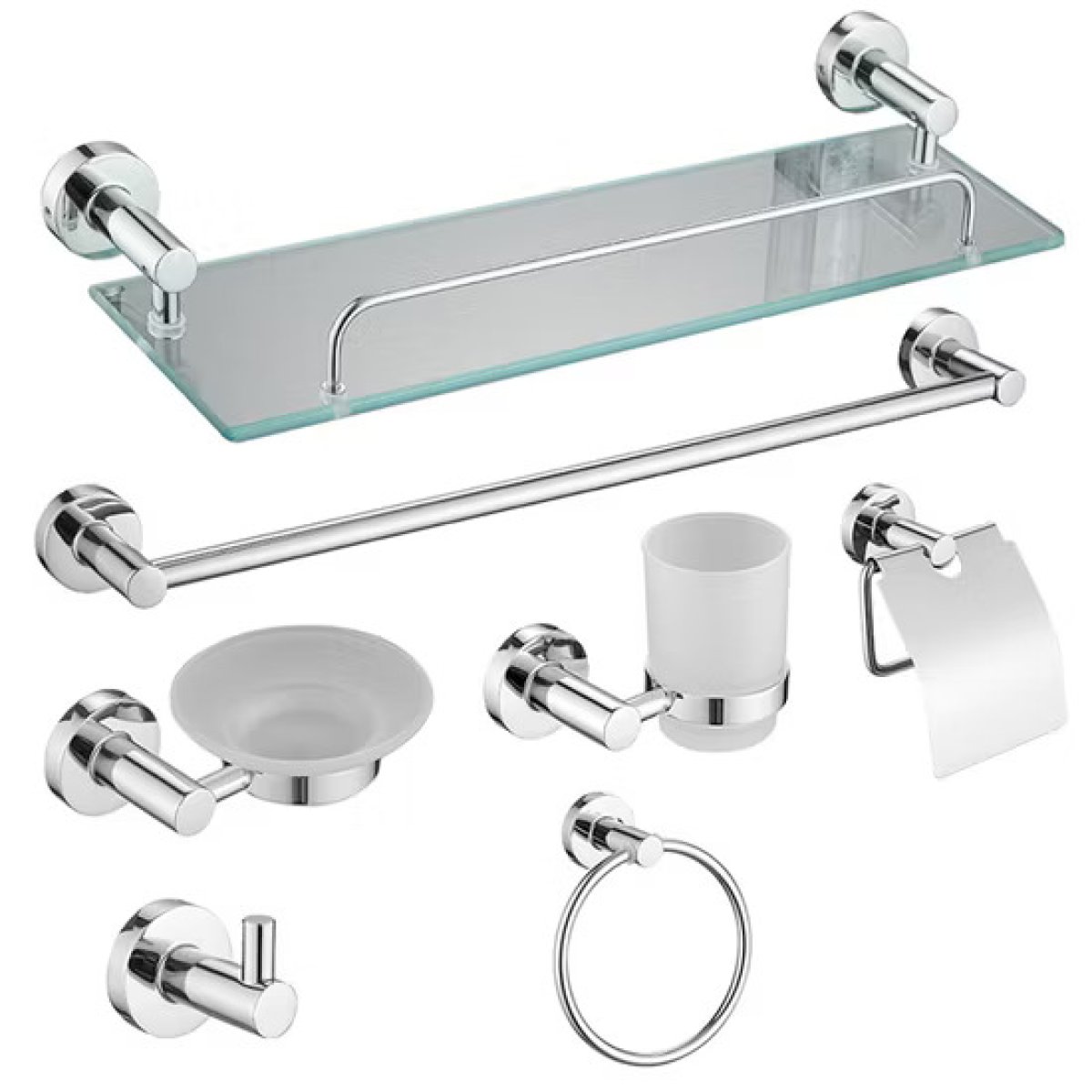 Wall-mounted Bathroom Hardware Set