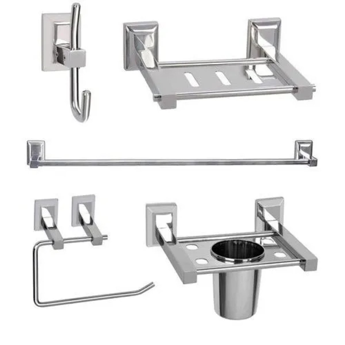 Wall-mounted Bathroom Hardware Set