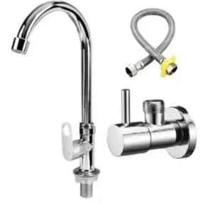 Swan Neck Bathroom Faucet Set
