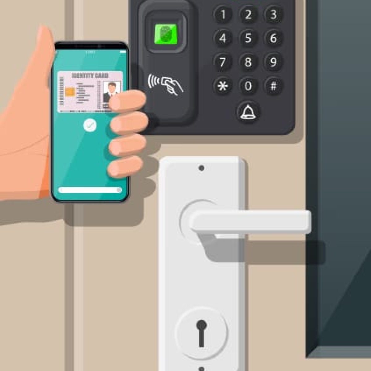 Smartphone Access Control Door Lock