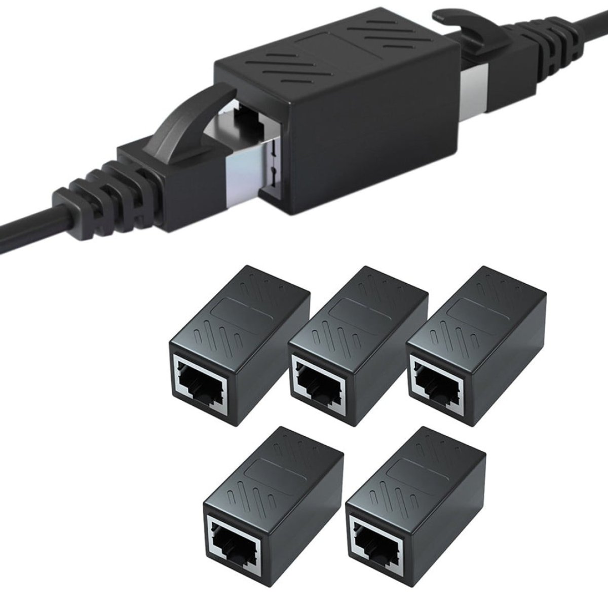 Couplers (RJ45 Female-to-Female couplers for extending cables)