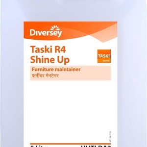 Diversey TASKI R4 Shine Up (5-liter professional furniture maintainer specifically designed for the upkeep of wooden and non-wooden furniture.)
