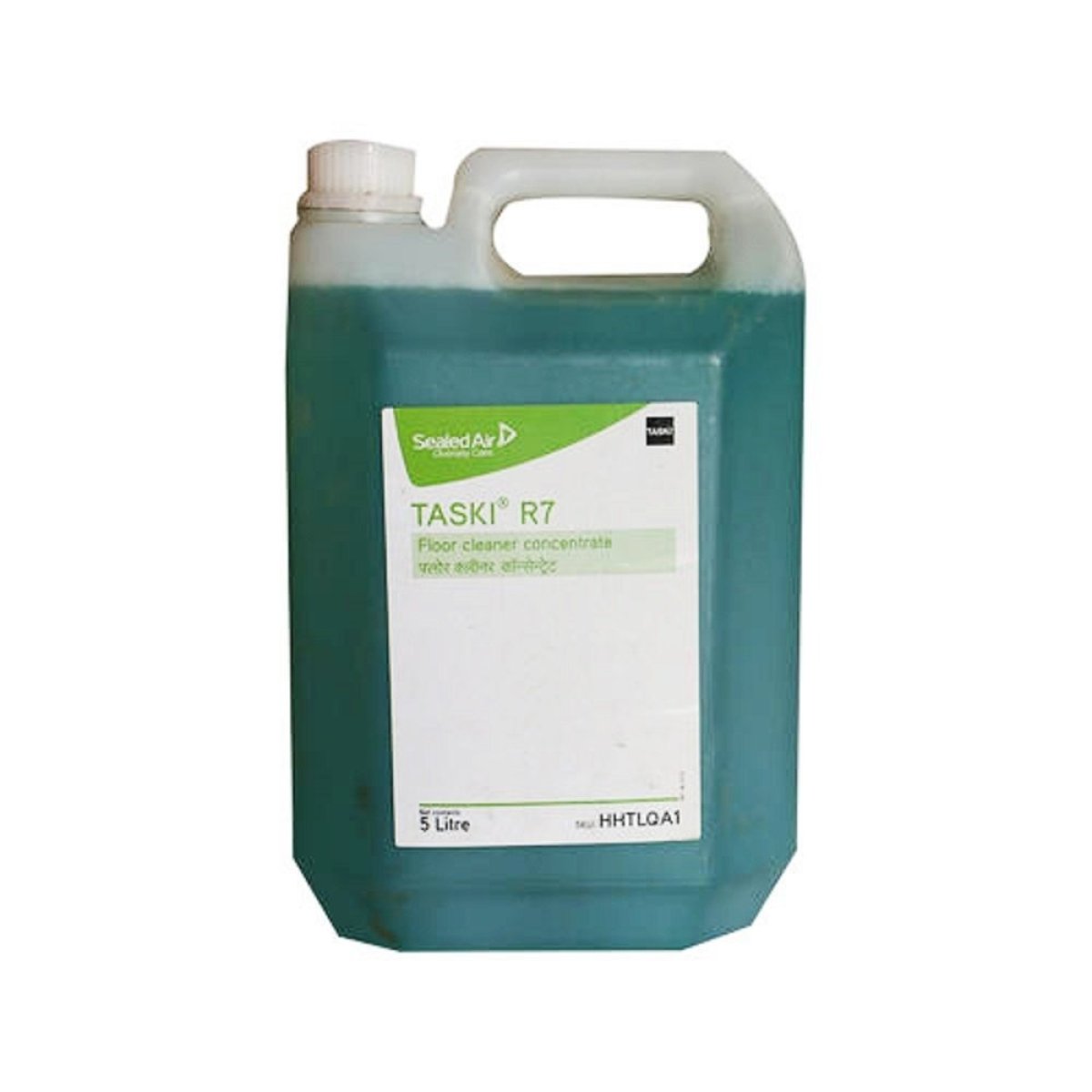 Diversey TASKI R7, 5-liter floor cleaner concentrate designed for the professional maintenance of all water-resistant floors.
