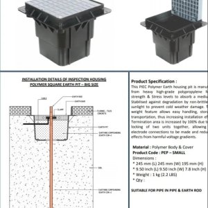 Earth Inspection Chamber with Pit Cover