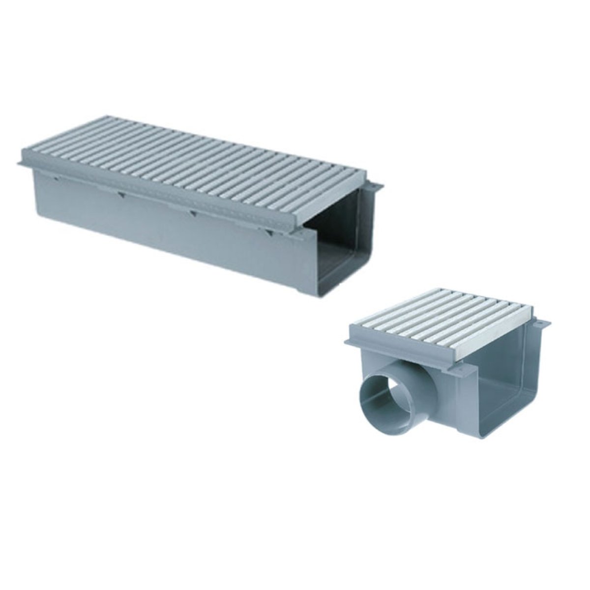 Pool Grating Overflow Channel