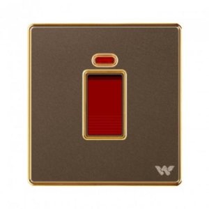 WALTON FIONA GOLD Series 20A DP Socket Switch with Neon Geyser Power with Indicator