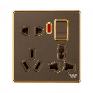 8 PIN SOCKET WITH SWITCH