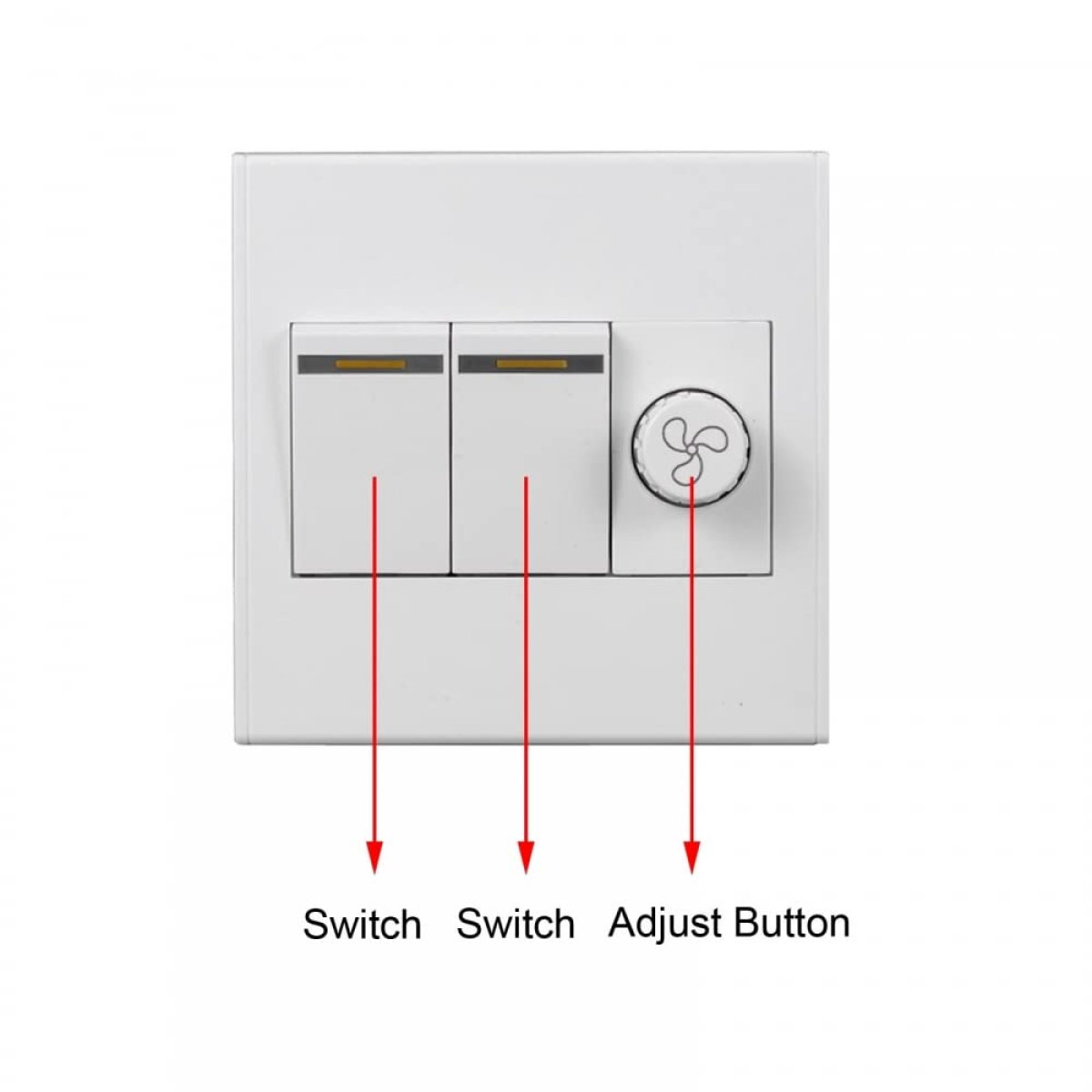 Wall Light & Ceiling Fan Control Combo