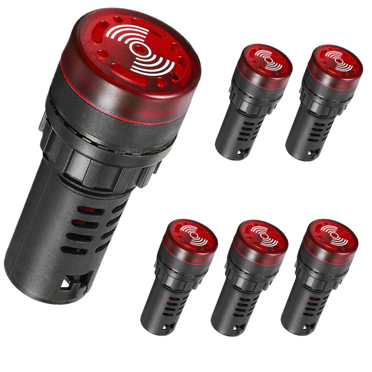 LED flash alarm indicator signal lamps with integrated buzzers