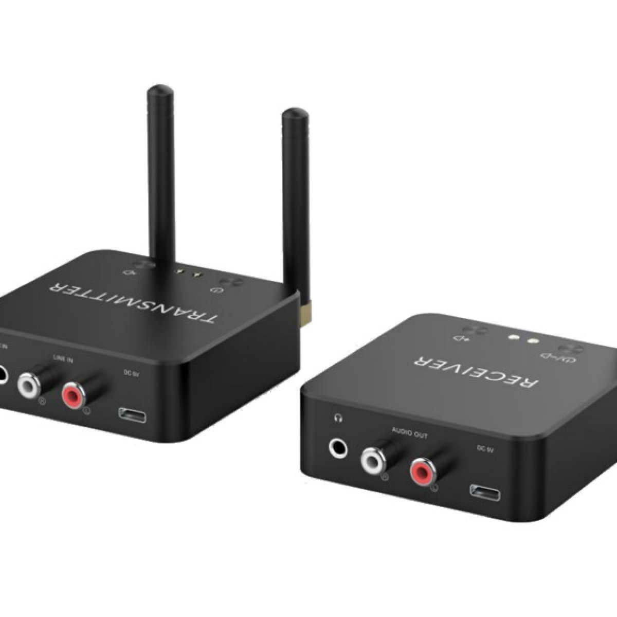 Dual-Band Wireless Audio Transmitter and Receiver Kit