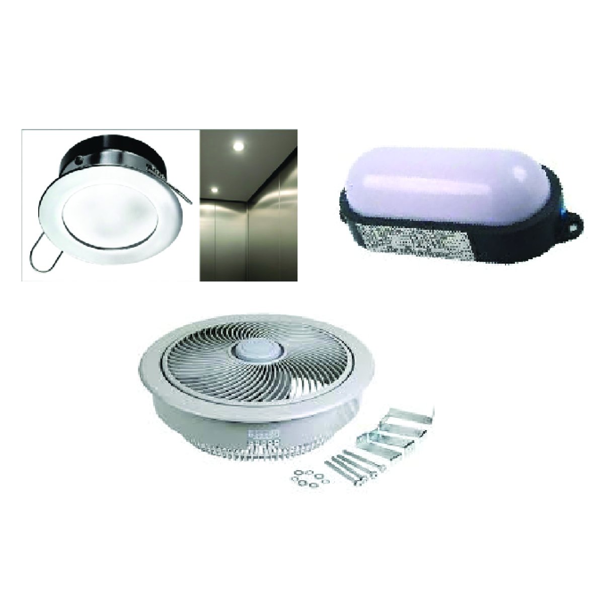 Elevator LED Light and Fan