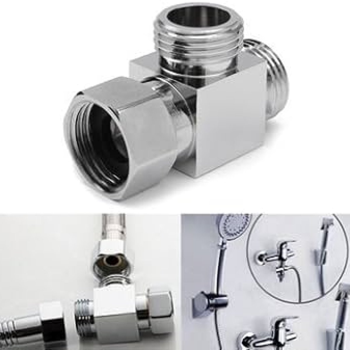 3-way water diverter adapter