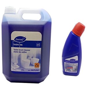 Diversey TASKI R6, heavy-duty, acidic toilet bowl cleaner designed for the effective removal of limescale, stains, and other deposits.