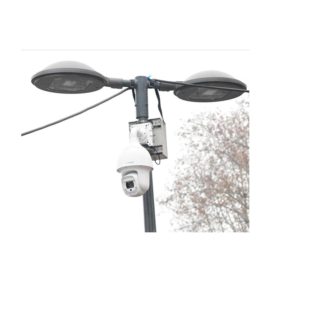 Long Dual-Arm Camera Pole (PTZ + Light)