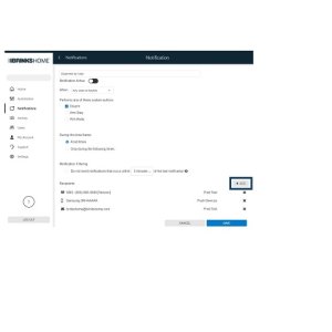 SMS / Email Notification Configuration